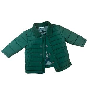 Next Baby Olive Green Puffer Jacket 3-6 Months